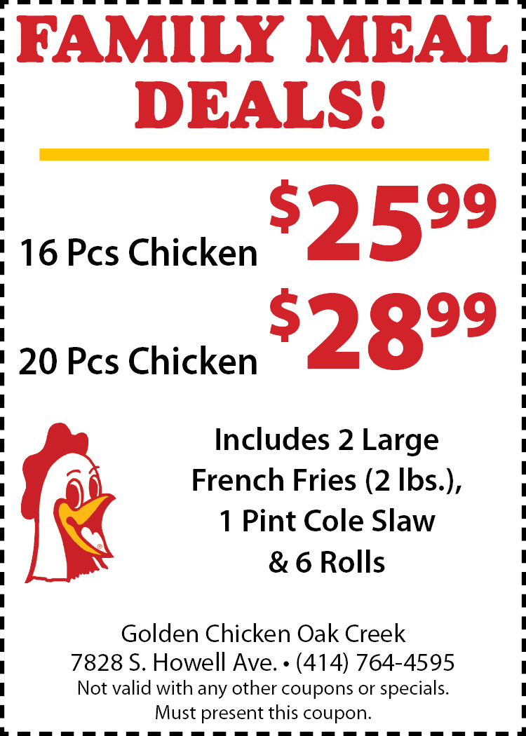 Specials Coupons Goldenchickenoc