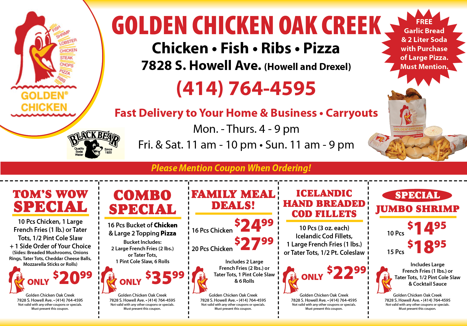 Specials Coupons1 Goldenchickenoc